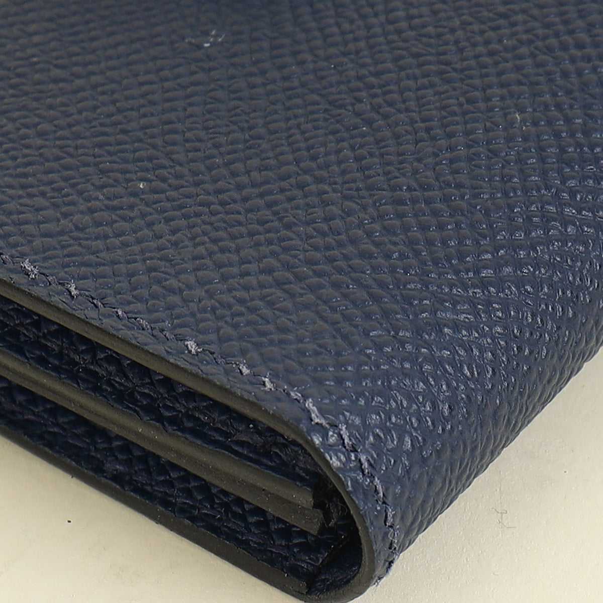 Hermes Bleu Saphir Bearn Card Holder Wallet