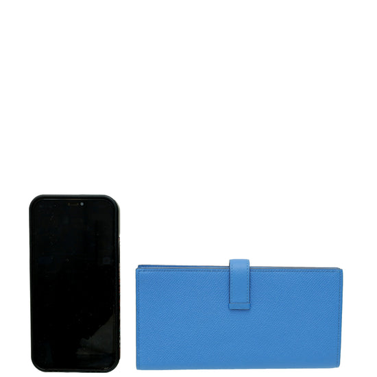 Hermes Bleu France Bearn Wallet