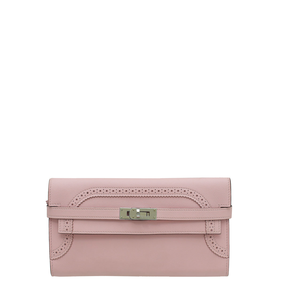 Hermes Rose Sakura Kelly Classic Ghillies Wallet-Hermes-THE CLOSET