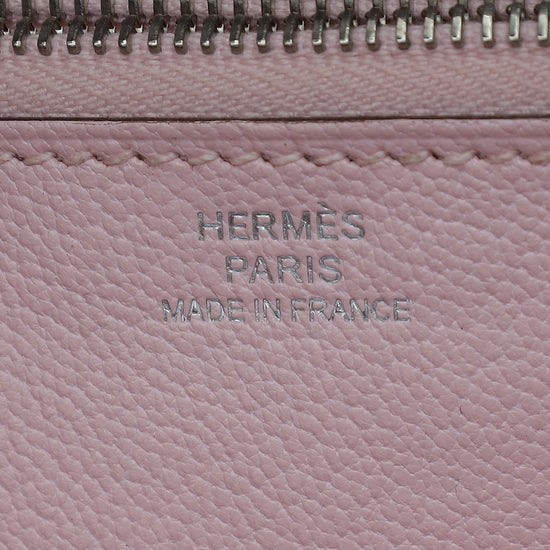 Hermes Rose Sakura Kelly Classic Ghillies Wallet