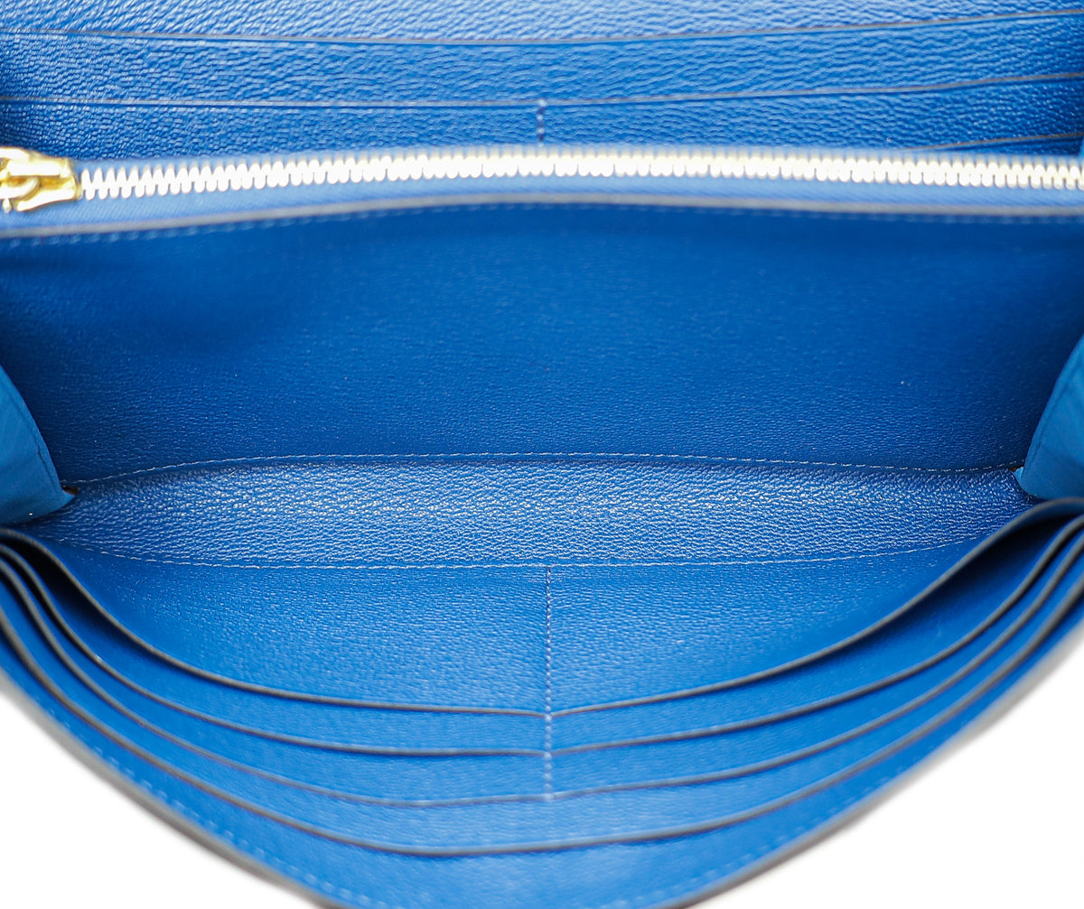 Hermes Bleu Izmir Alligator Kelly Classic Wallet – THE CLOSET
