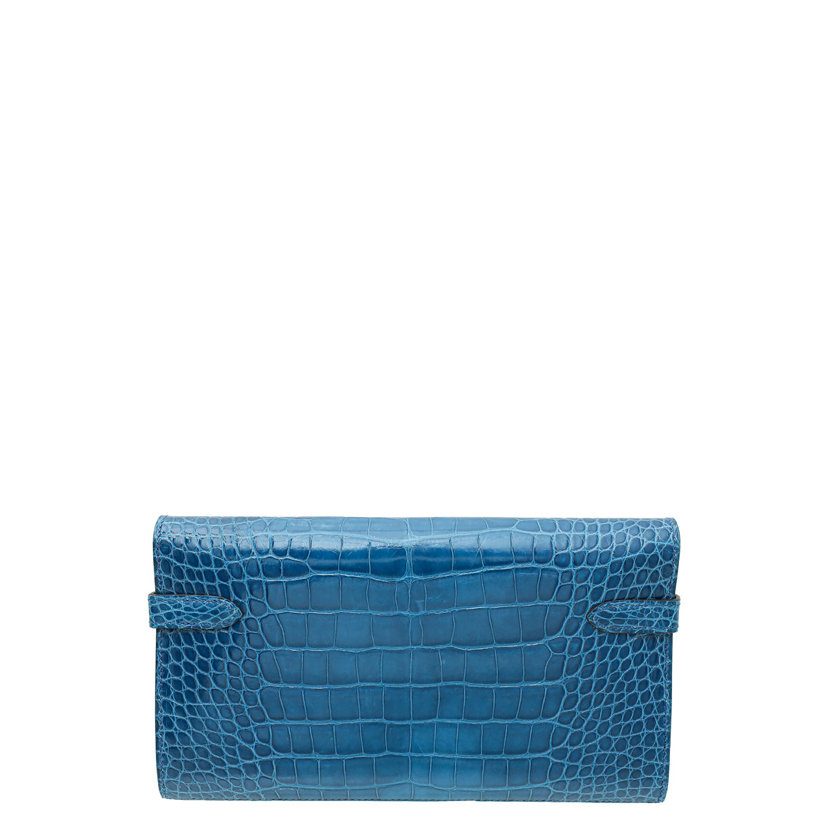 Hermes Bleu Izmir Alligator Kelly Classic Wallet-Hermes-THE CLOSET