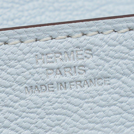 Hermes Blue Brume Kelly Classique To Go Wallet