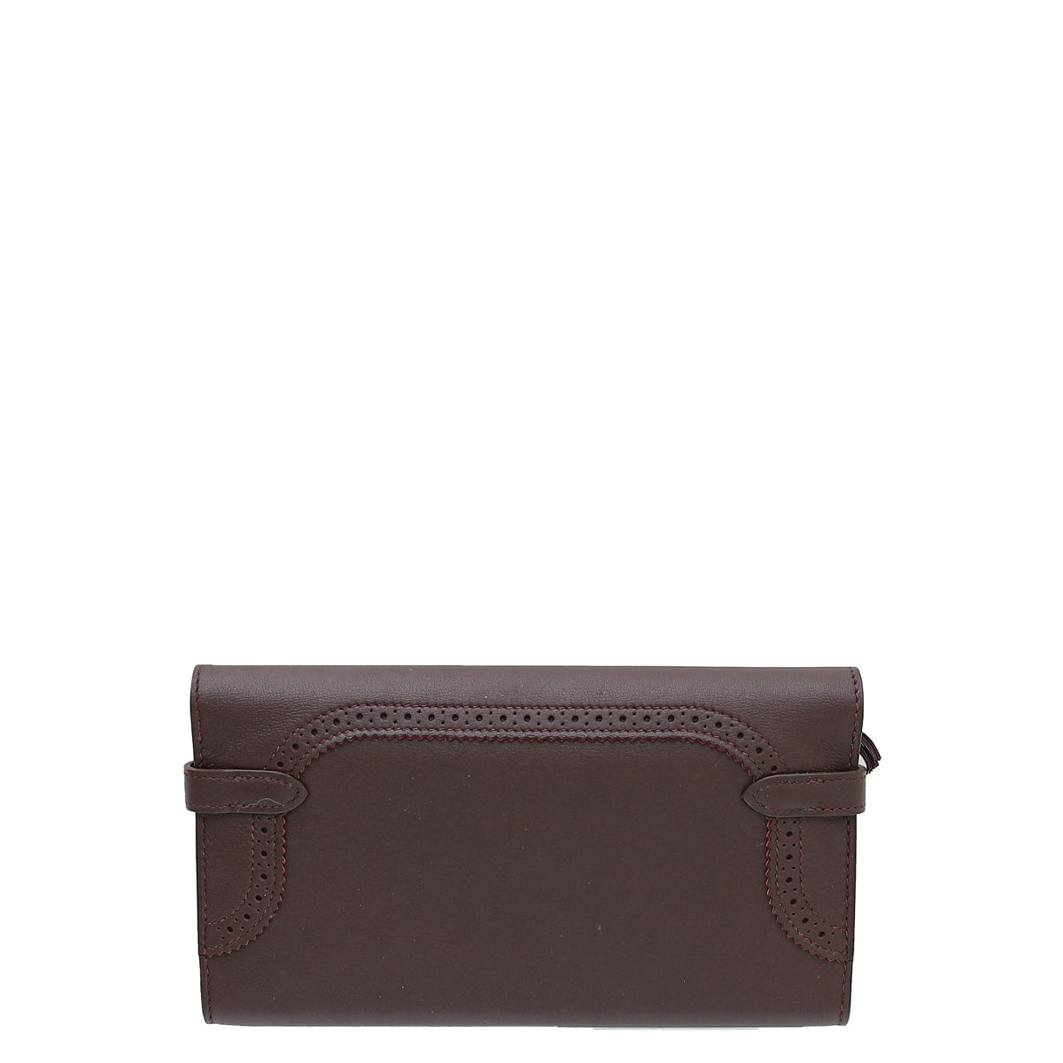 Hermes Rouge H Terre Battue Ghillies Verso Classic Kelly Wallet-Hermes-THE CLOSET