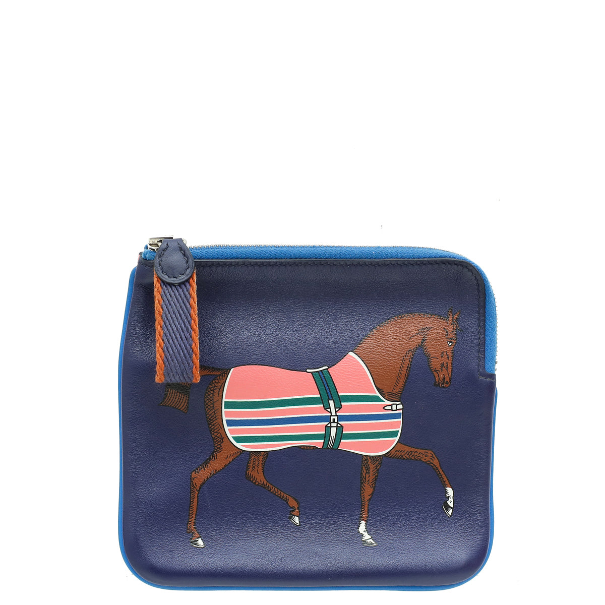 Hermes Bicolor Swift Couverture Nouvelle Carre Pocket Pouch-Hermes-THE CLOSET