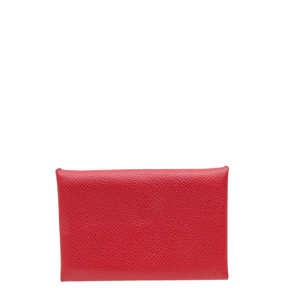 Hermes Rouge H Calvi Card Holder