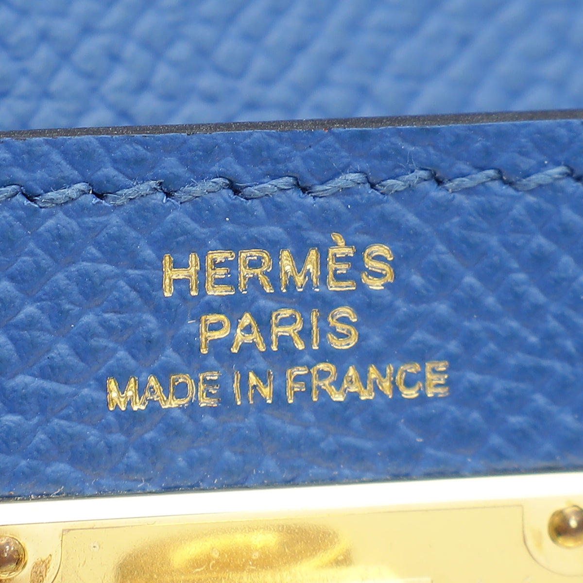 Hermes Bleu France Kelly Pocket Compact Wallet