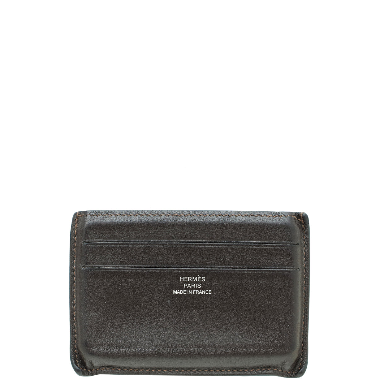 Hermes Ebeny Twill Swift Card Holder-Hermes-THE CLOSET