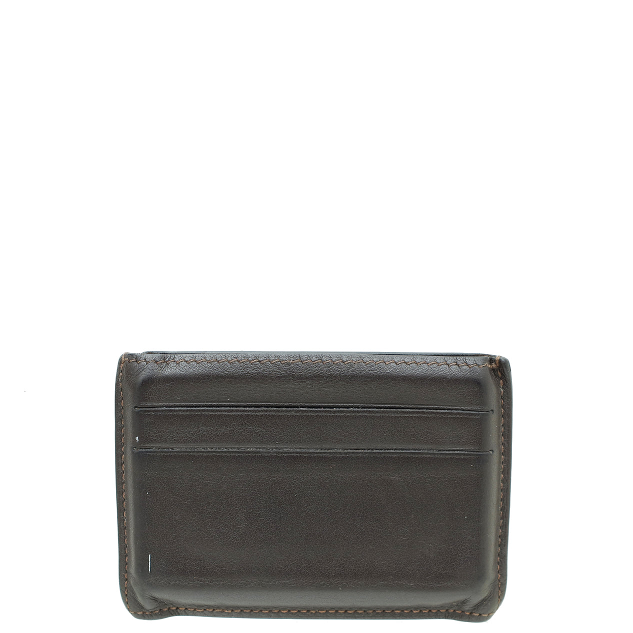 Hermes Ebeny Twill Swift Card Holder