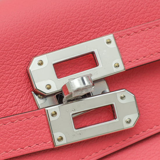 Hermes Rose Azalee Kelly To Go Evercolor Wallet