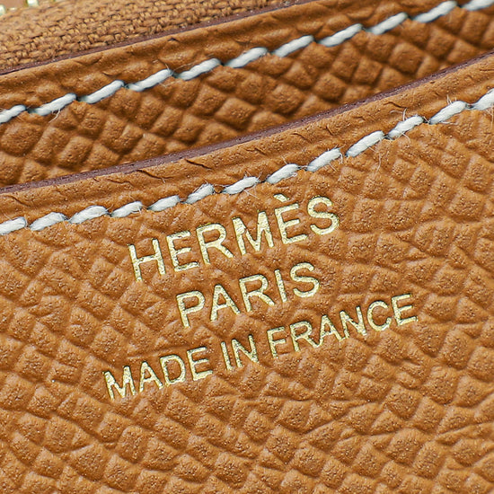 Hermes Gold Constance Slim Wallet