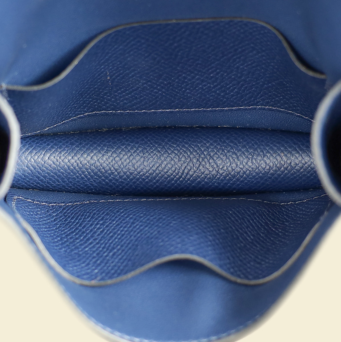 Hermes Bleu Sapphire Constance Slim Wallet