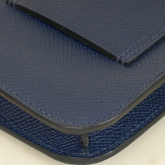 Hermes Bleu Sapphire Constance Slim Wallet