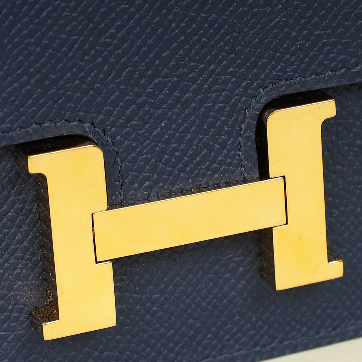 Hermes Bleu Sapphire Constance Slim Wallet