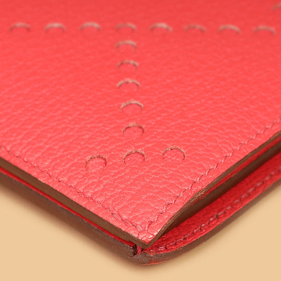 Hermes Bougainvillea Evelyne Card Wallet-Hermes-THE CLOSET