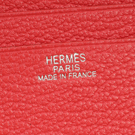 Hermes Bougainvillea Evelyne Card Wallet-Hermes-THE CLOSET
