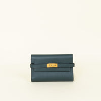 Hermes Vert Cypress Kelly Depliant Medium Wallet