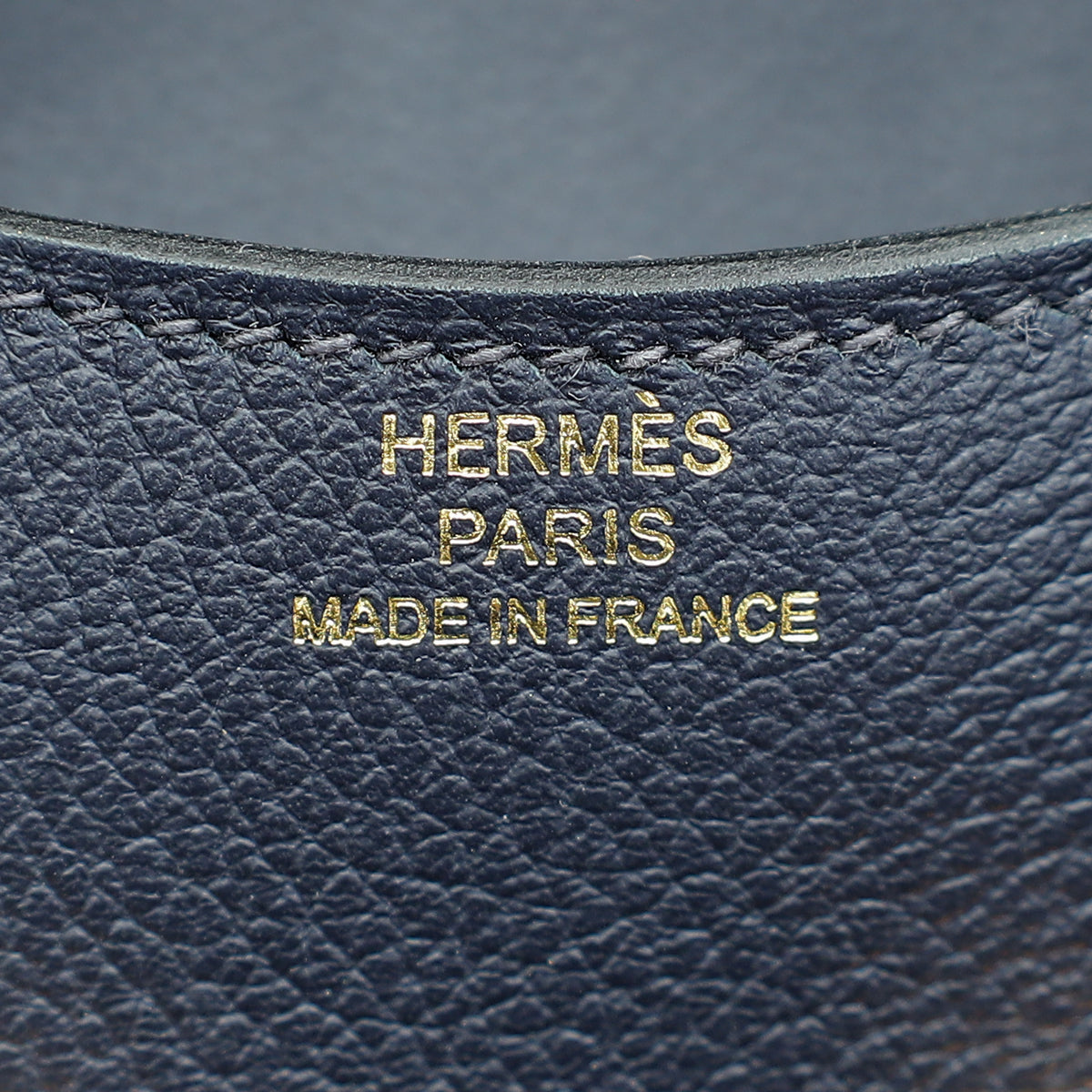 Hermes Bleu Obscur Constance Slim Wallet