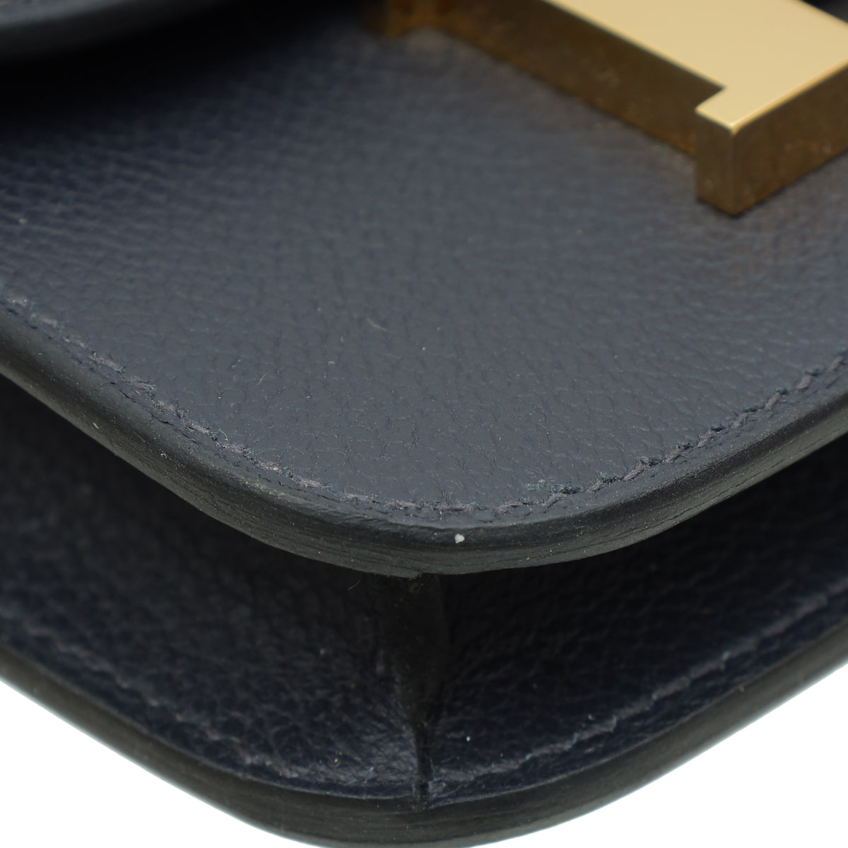 Hermes Bleu Obscur Constance Slim Wallet