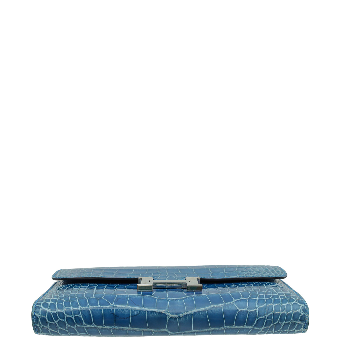 Hermes Bleu Zellige Alligator Constance Wallet