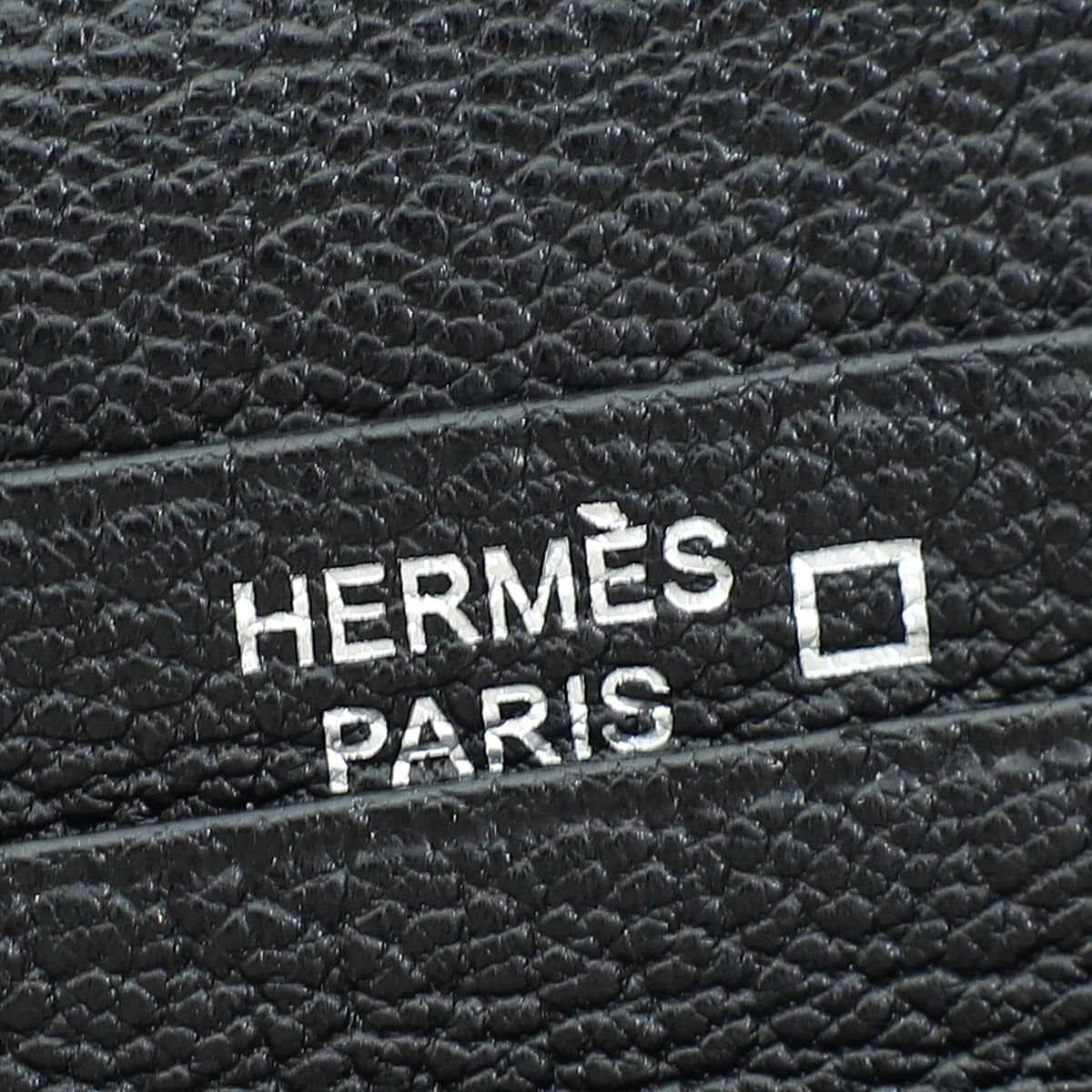 Hermes Noir Alligator Bearn Wallet