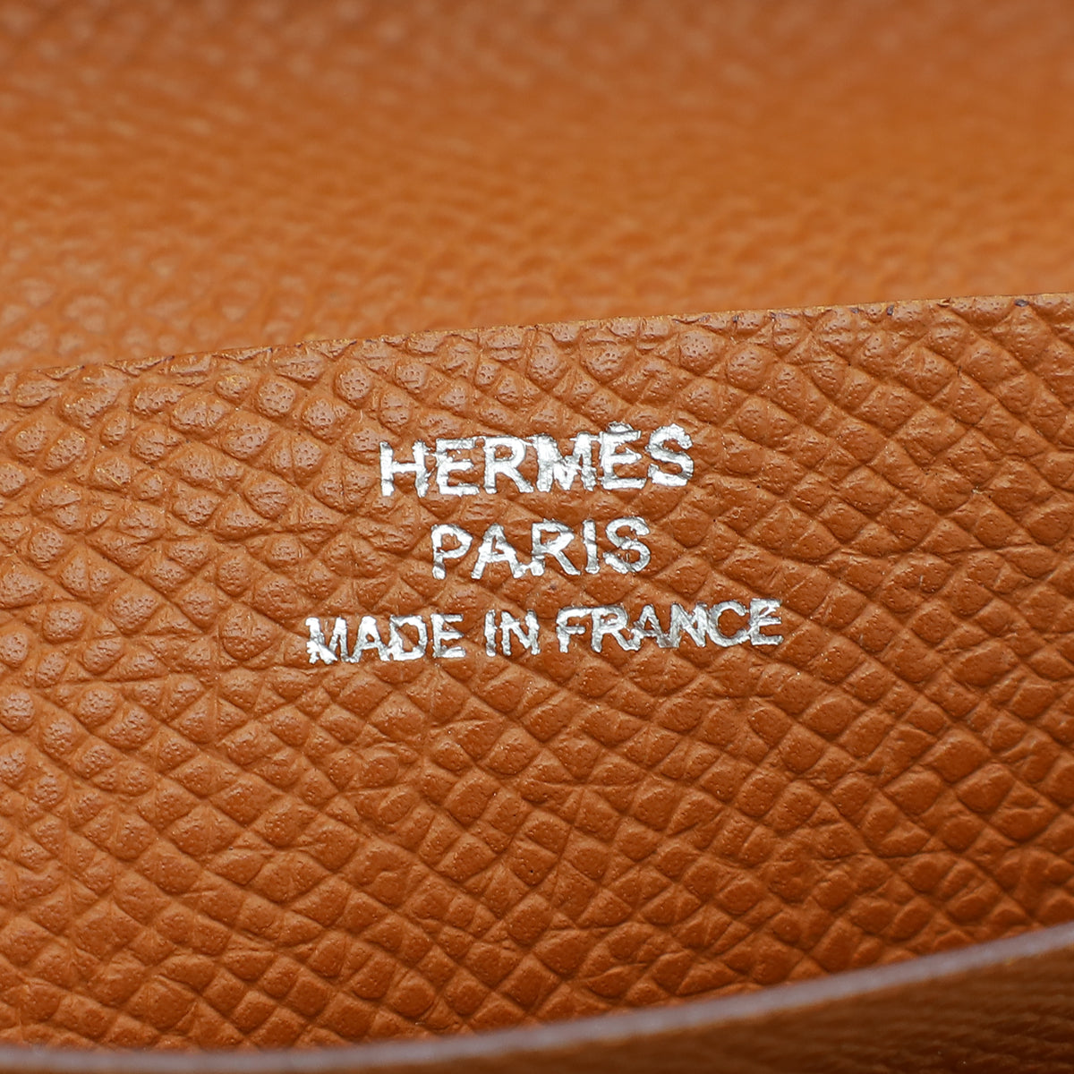 Hermes Gold Trifold Bearn Wallet