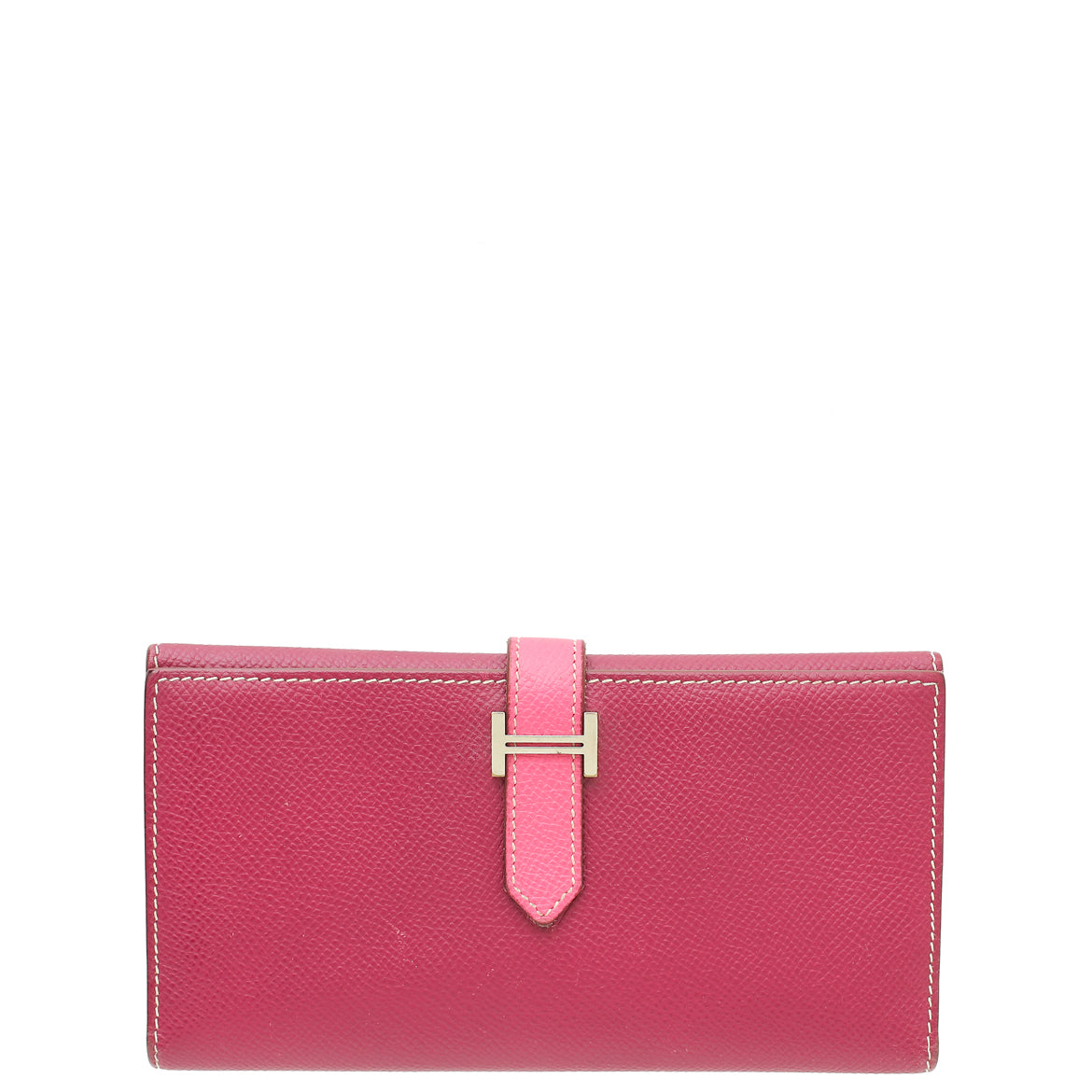 Hermes Bicolor Trifold Bearn Wallet