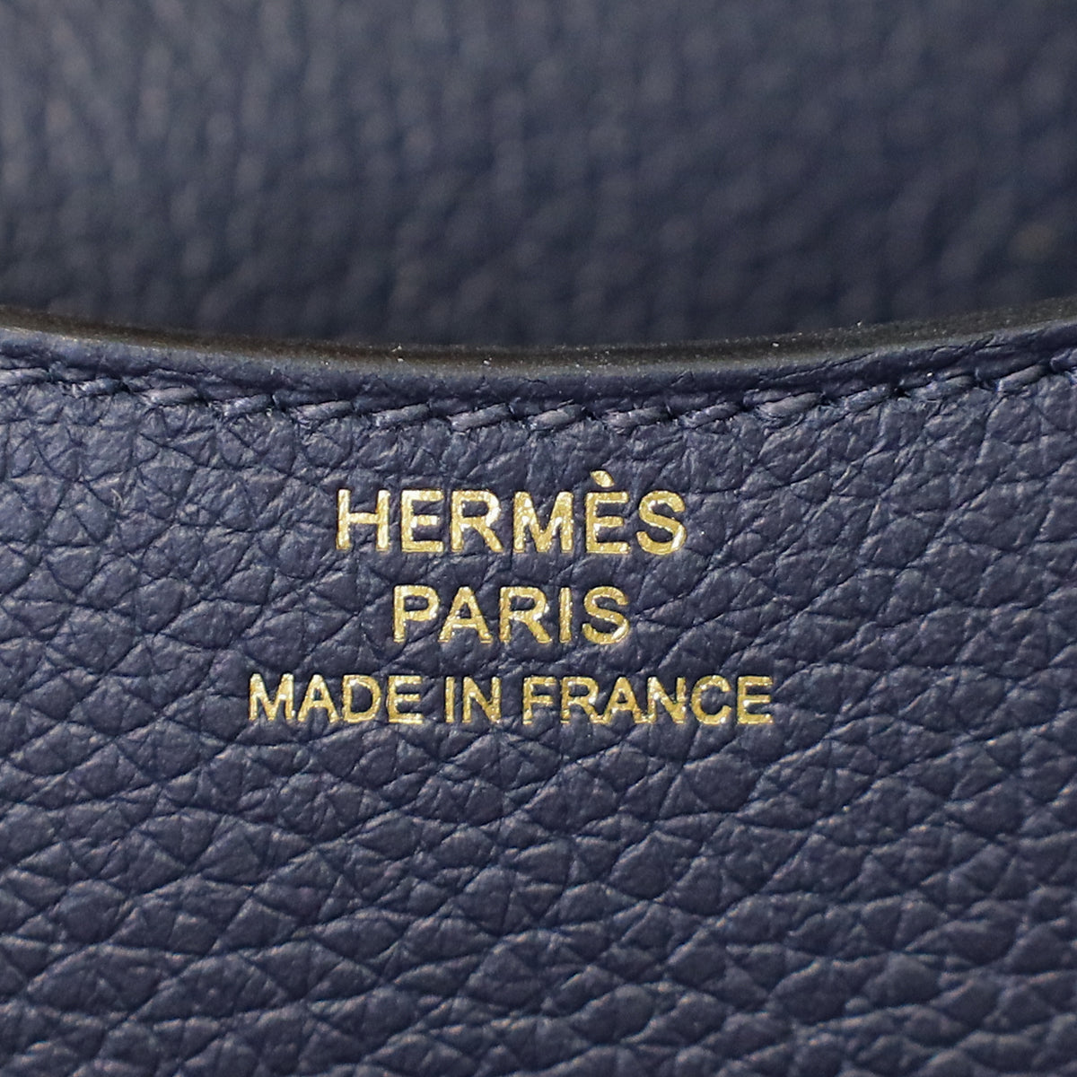 Hermes Bleu Nuit Constance Slim Evercolor Wallet