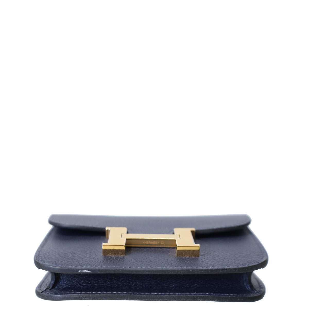 Hermes Bleu Nuit Constance Slim Evercolor Wallet