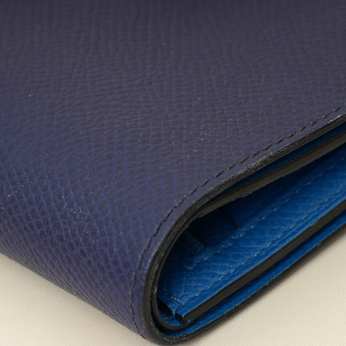 Hermes Bicolor Bearn Verso Compact Wallet-Hermes-THE CLOSET