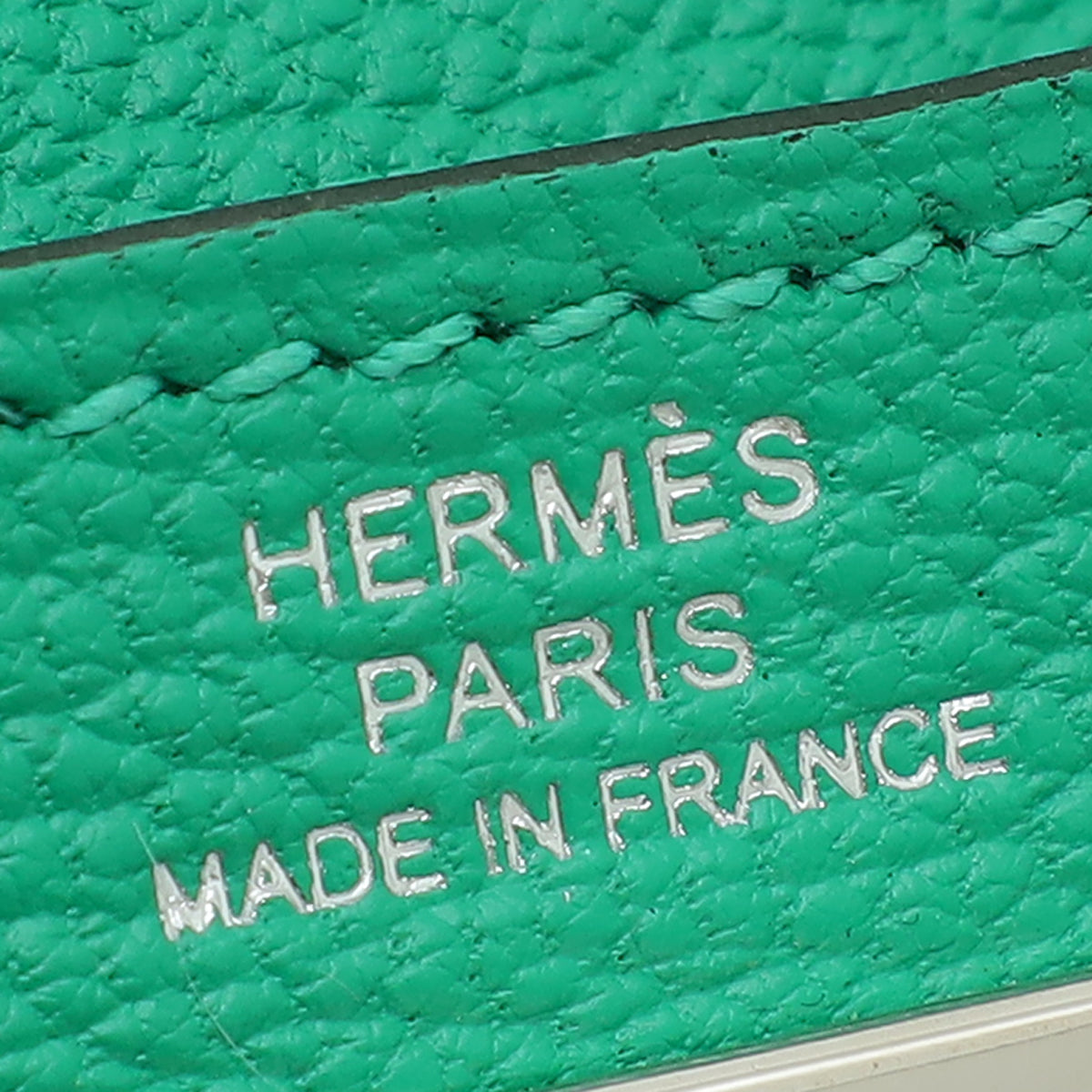 Hermes Menthe Mysore Kelly Pocket Compact Wallet