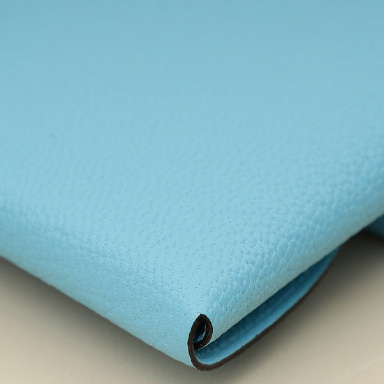 Hermes Bleu De Nord Mysore Goatskin Bastia Change Purse-Hermes-THE CLOSET