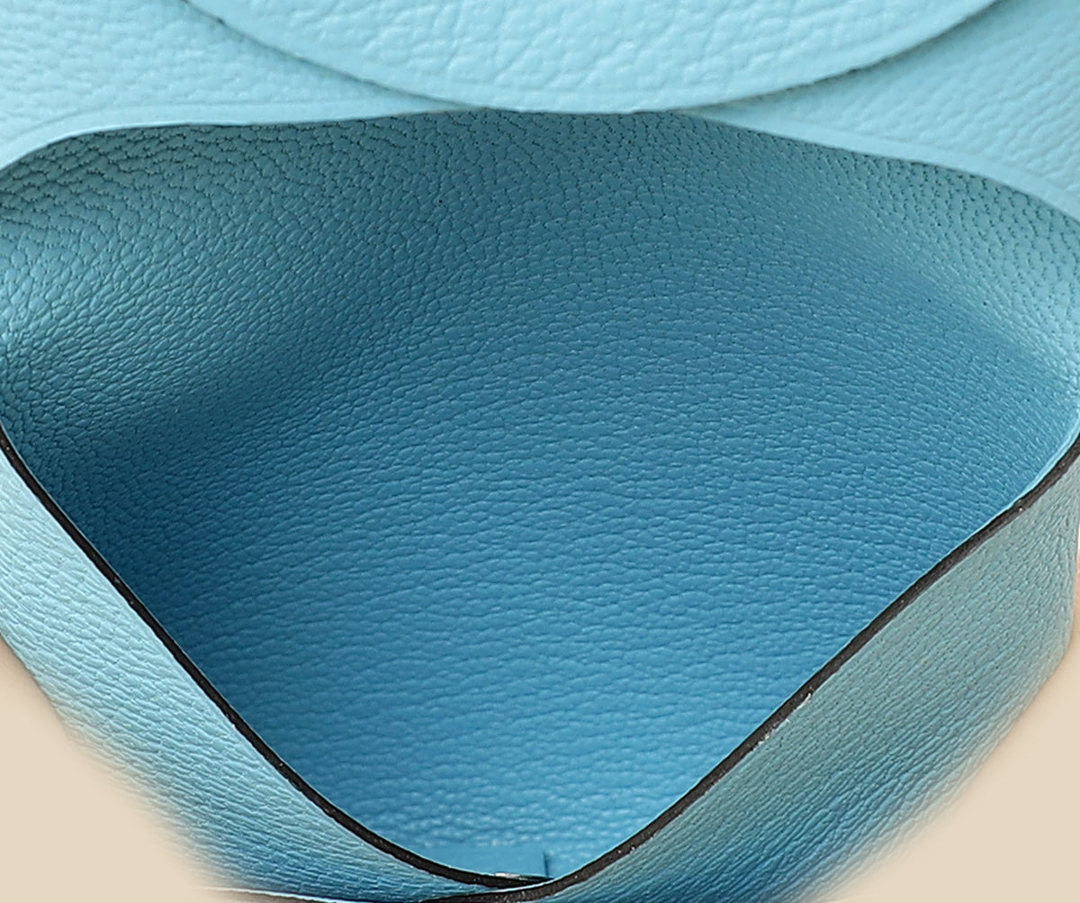 Hermes Bleu De Nord Mysore Goatskin Bastia Change Purse-Hermes-THE CLOSET