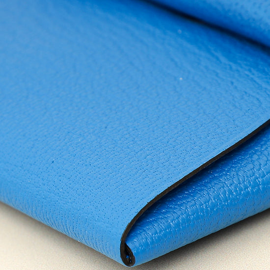 Hermes Bleu Hydra Mysore Goatskin Bastia Change Purse-Hermes-THE CLOSET