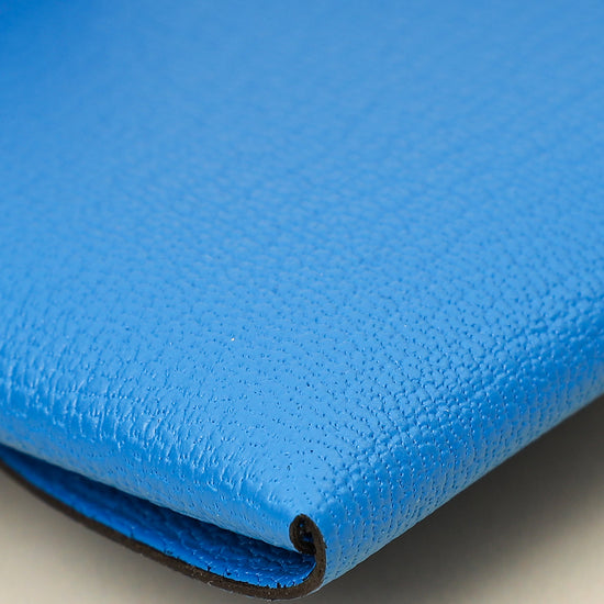 Hermes Bleu Hydra Mysore Goatskin Bastia Change Purse-Hermes-THE CLOSET