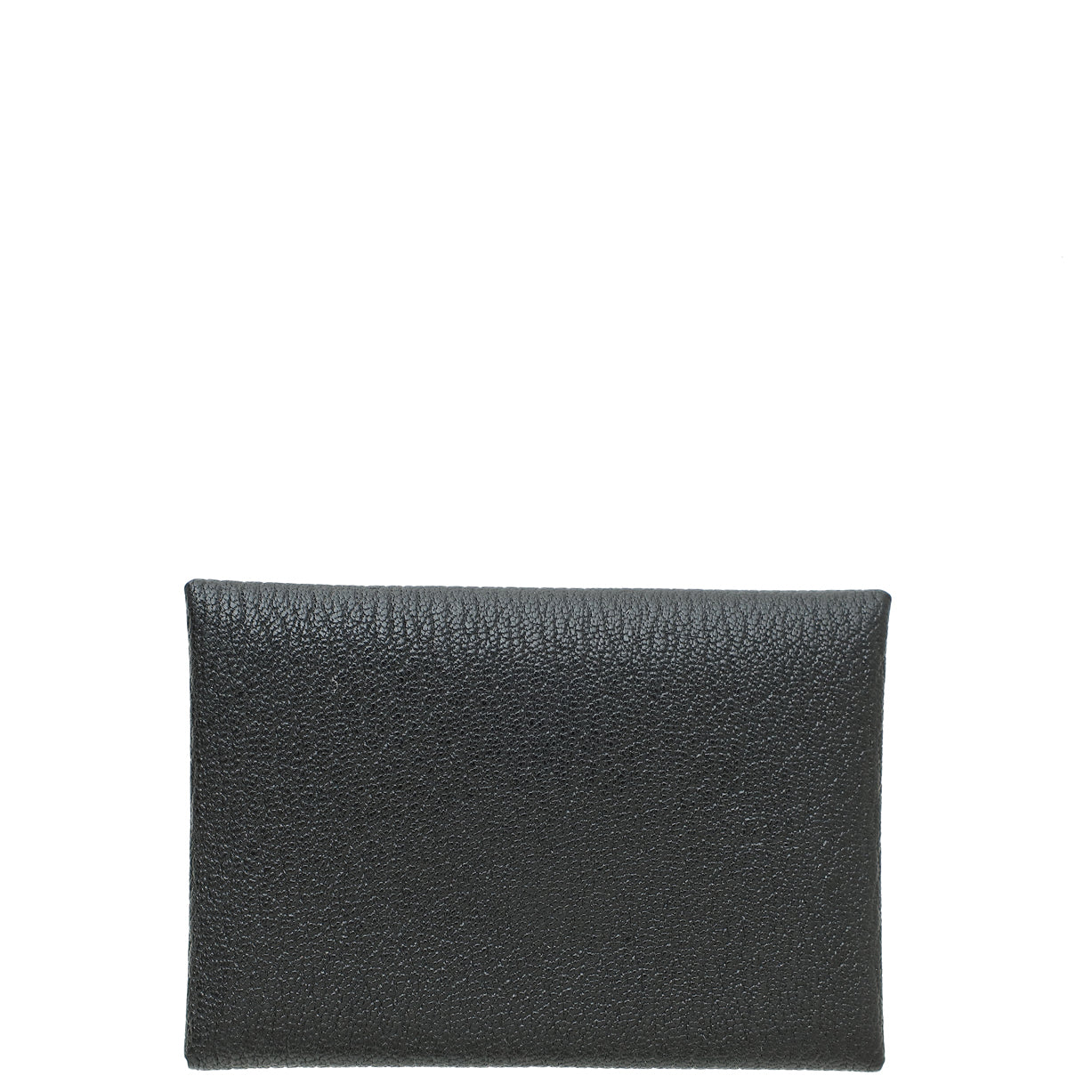 Hermes Noir Calvi Duo Compact Mysore Goatskin Card Holder-Hermes-THE CLOSET