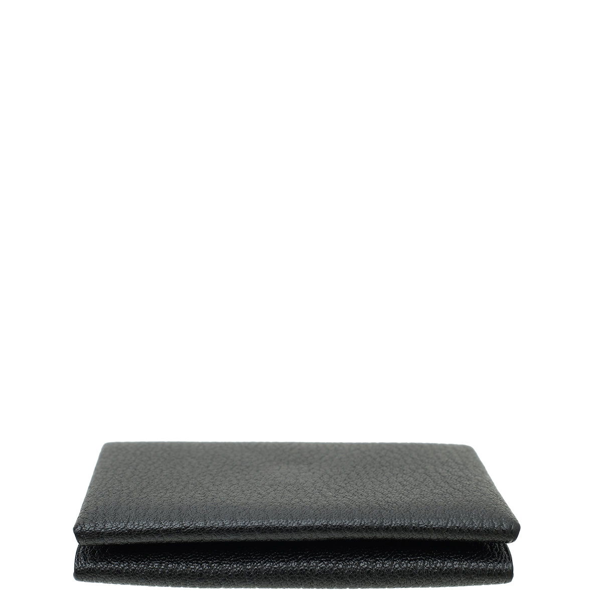 Hermes Noir Calvi Duo Compact Mysore Goatskin Card Holder