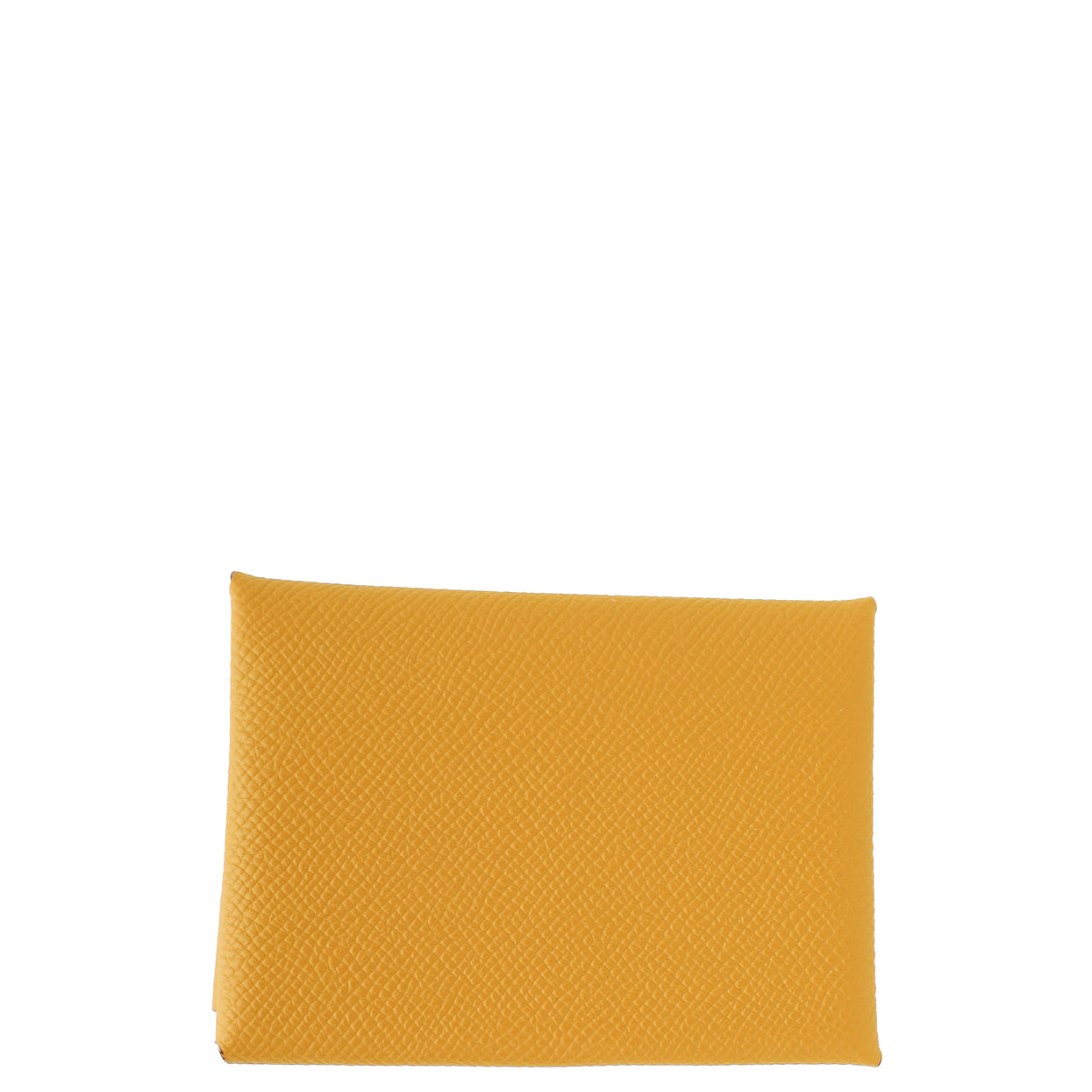 Hermes Caramel Calvi Duo Compact Card Holder