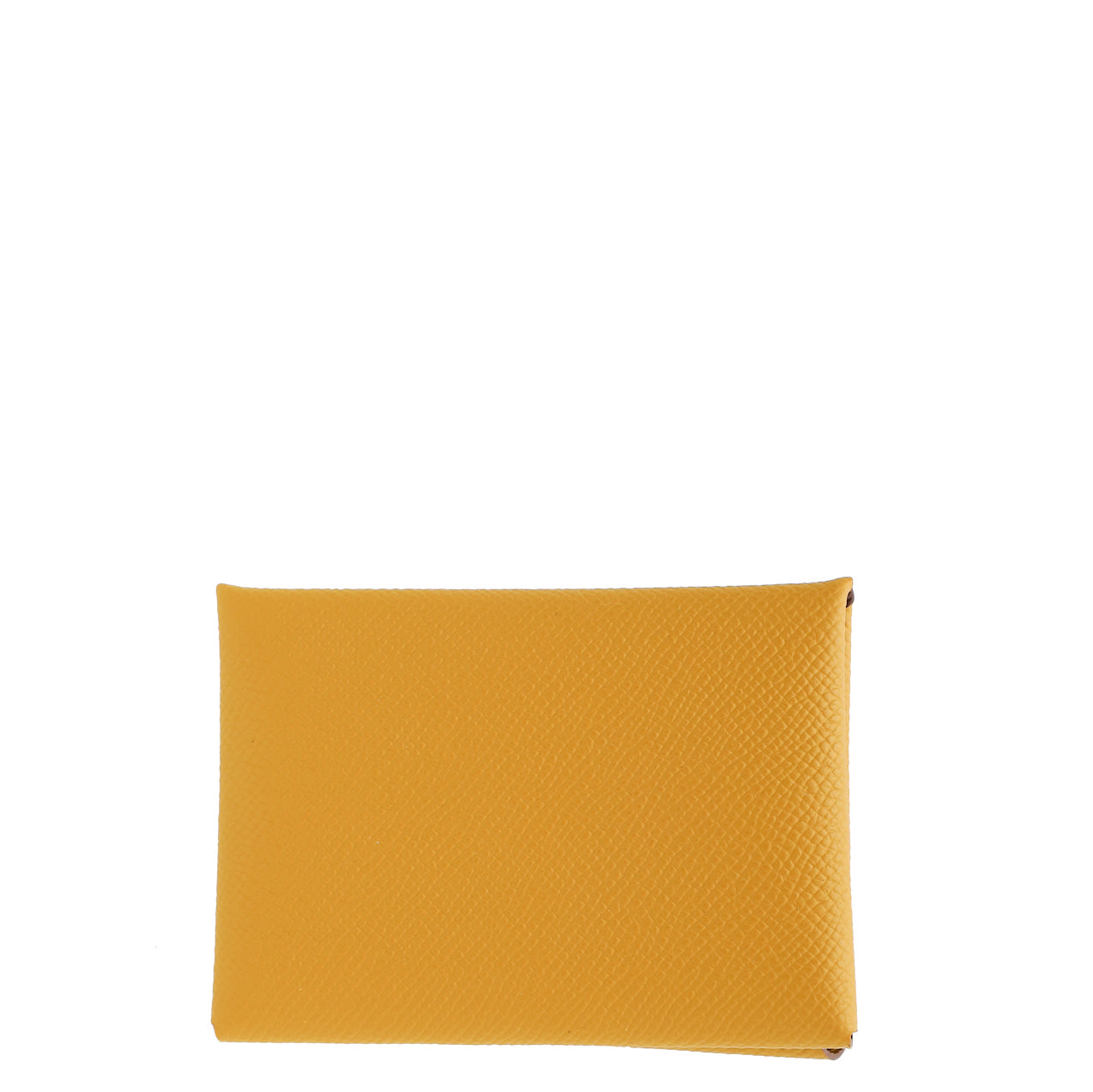 Hermes Caramel Calvi Duo Compact Card Holder