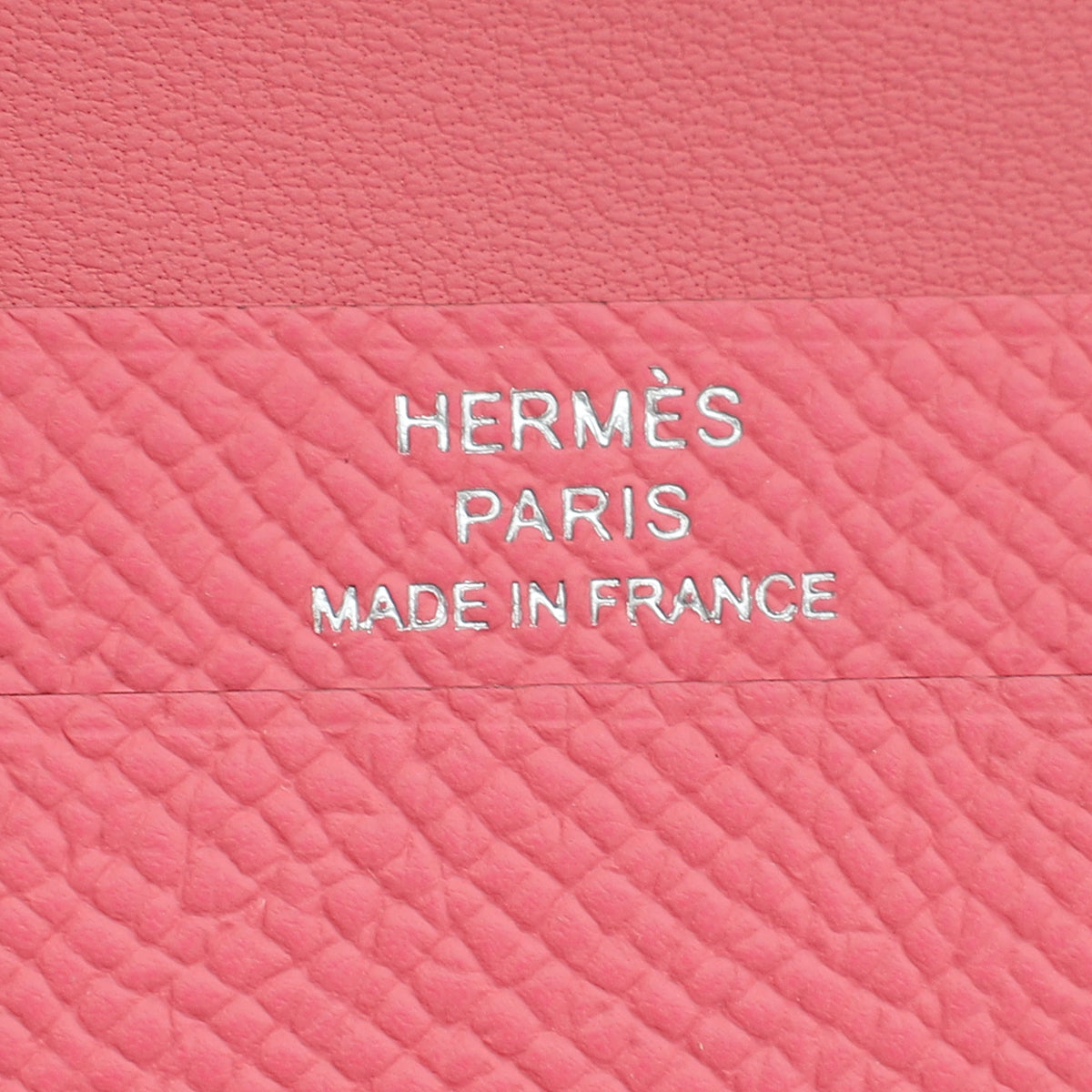 Hermes Rose Azalee Bearn Card Holder Wallet