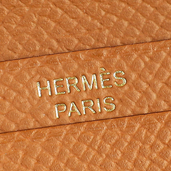 Hermes Gold Bearn Compact Wallet