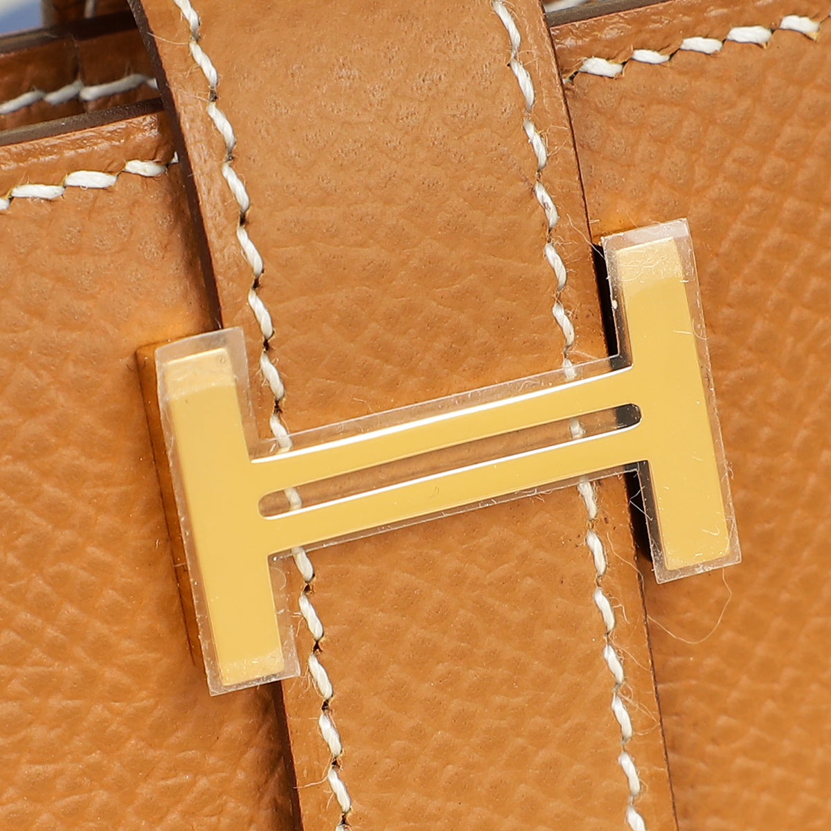 Hermes Gold Bearn Compact Wallet