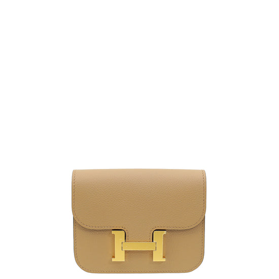 Hermes Bicolor Constance Bi-Color Slim Evercolor Wallet