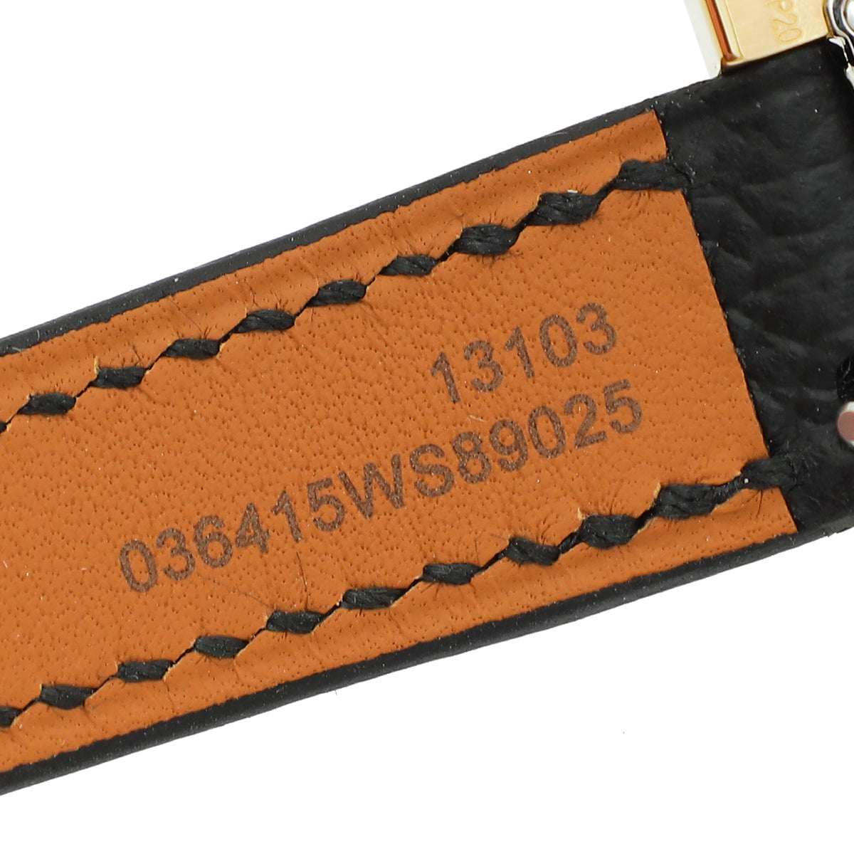 Hermes 18K Yellow Gold Steel Heure H Mini Model 17mm Watch-Hermes-THE CLOSET