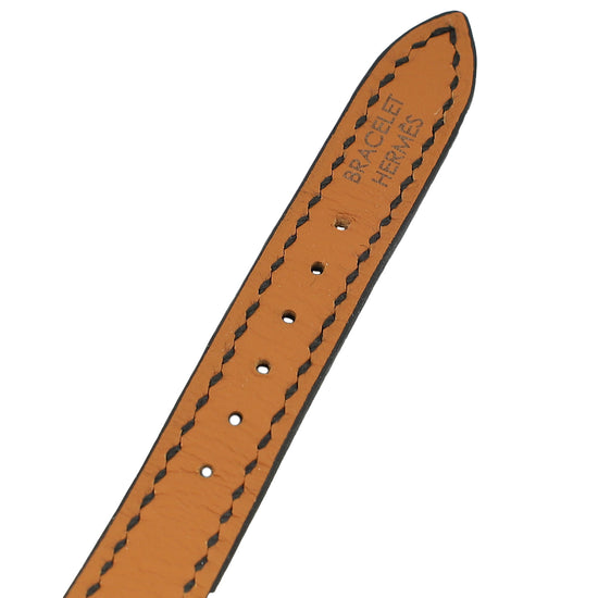 Hermes 18K Yellow Gold Steel Heure H Mini Model 17mm Watch-Hermes-THE CLOSET