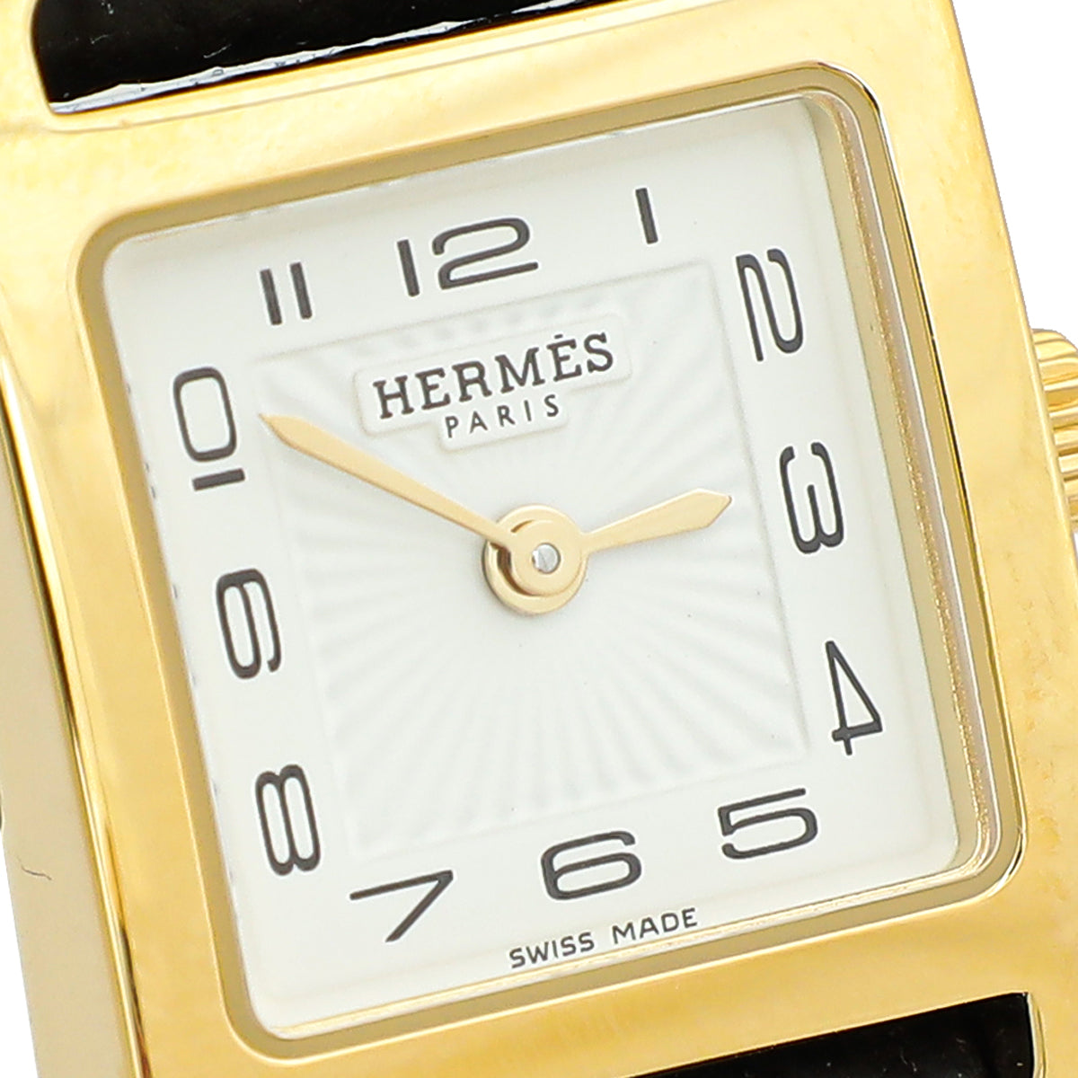 Hermes 18K Yellow Gold Steel Heure H Mini Model 17mm Watch-Hermes-THE CLOSET