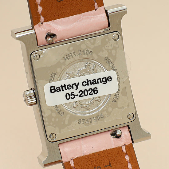 Hermes Stainless Steel Heure H 21mm Small Model Quartz Watch-Hermes-THE CLOSET