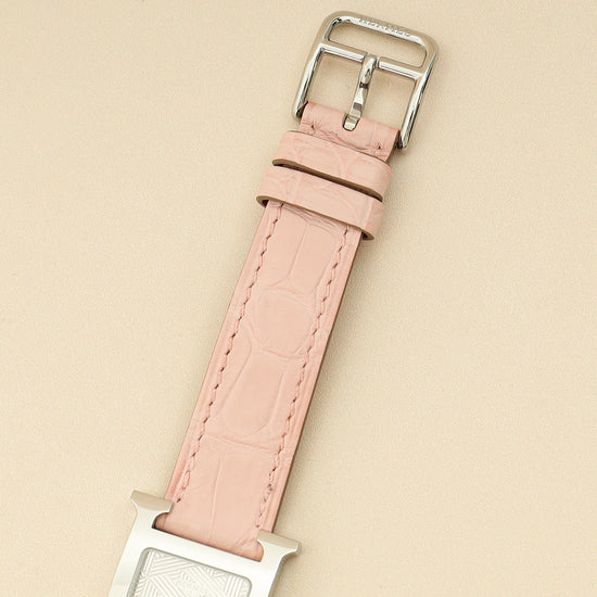 Hermes Stainless Steel Heure H 21mm Small Model Quartz Watch-Hermes-THE CLOSET