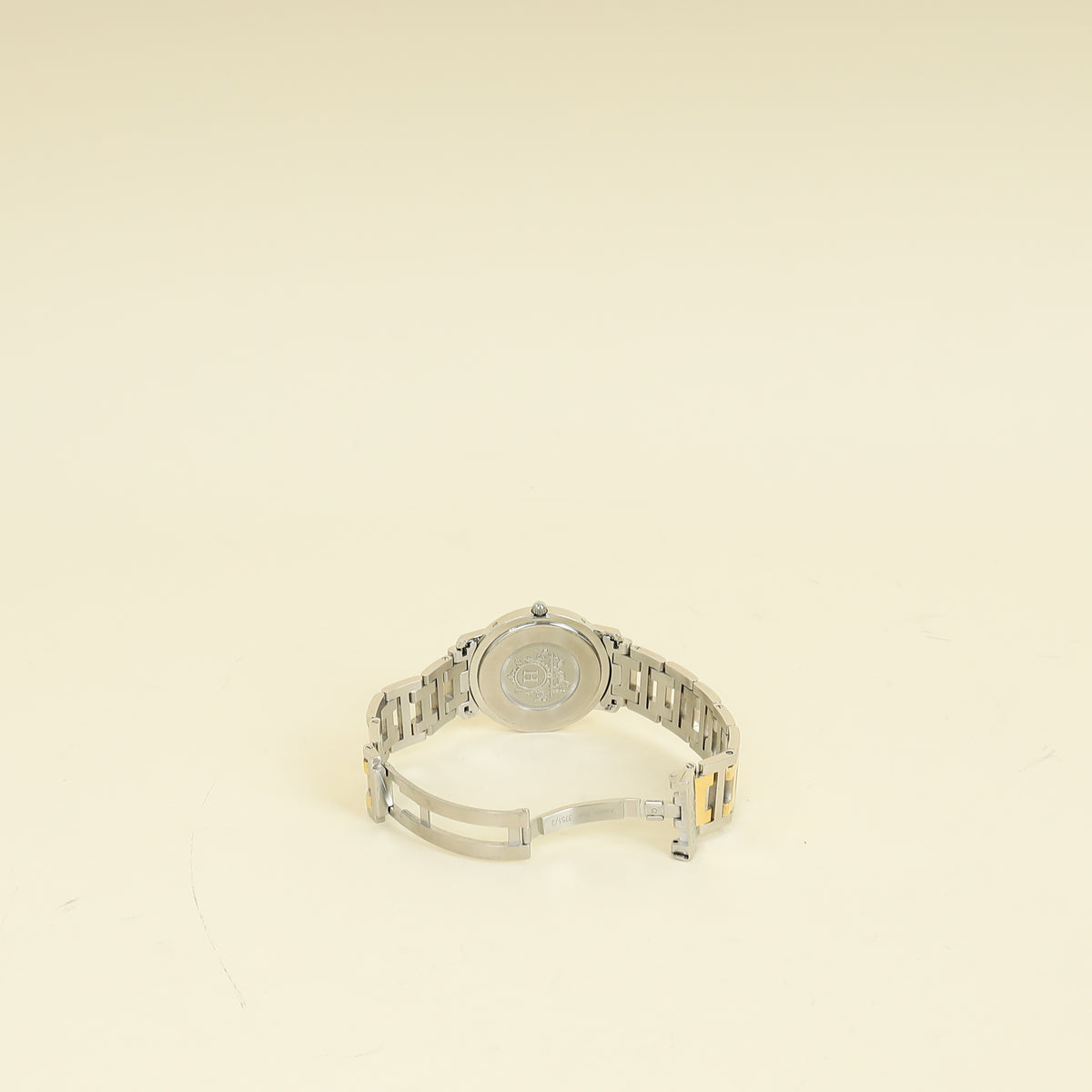 Hermes Stainless Steel Clipper Combination 36mm Quartz Watch