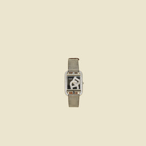 Hermes Stainless Steel Cap Code Diamond Small Model Quartz Movement Watch